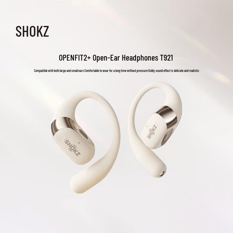 Shokz OpenFit 2+ T921 Open-Ear Sport Bluetooth Headphones