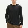Anta Тренировочная серия однотонный круглый вырез свитер быстросохнущий длинный рукав футболка мужские топы базовый-черный 952417401-4