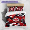 FC St. Pauli Football Printed 3 Pieces Bedding Set, Comfortable Skin Friendly Bedroom Duvet Cover Set
