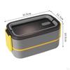 Двухслойный ланч-бокс Bento, герметичный, универсальный с перегородкой для пищевых продуктов для взрослых в кемпинге