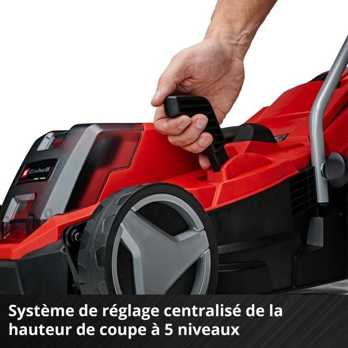 Einhell Tondeuse à gazon sans fil GE-CM 18/33 Li Solo PXC (18V, 200m²) Livré sans Batterie ni Chargeur