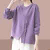 Sweatshirt for Women Cotton Oversize Fleece Thickened Loose Round Neck Casual Pullover Long Sleeve Top Sweatshirt