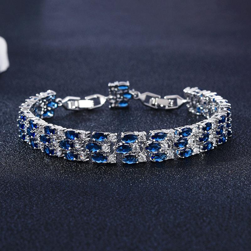 Браслет Wind Zircon Медь, инкрустированная бриллиантами, Ювелирные изделия Унисекс Квадратный Геометрический Браслет