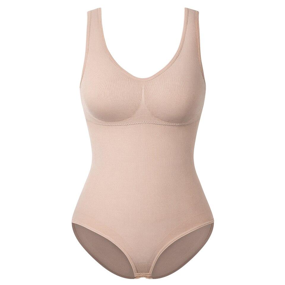 Женское корректирующее белье, боди, жилет для тренировки талии, формирователь всего тела, боди с контролем живота, нижнее белье для похудения, сексуальные топы на бретелях с v-образным вырезом