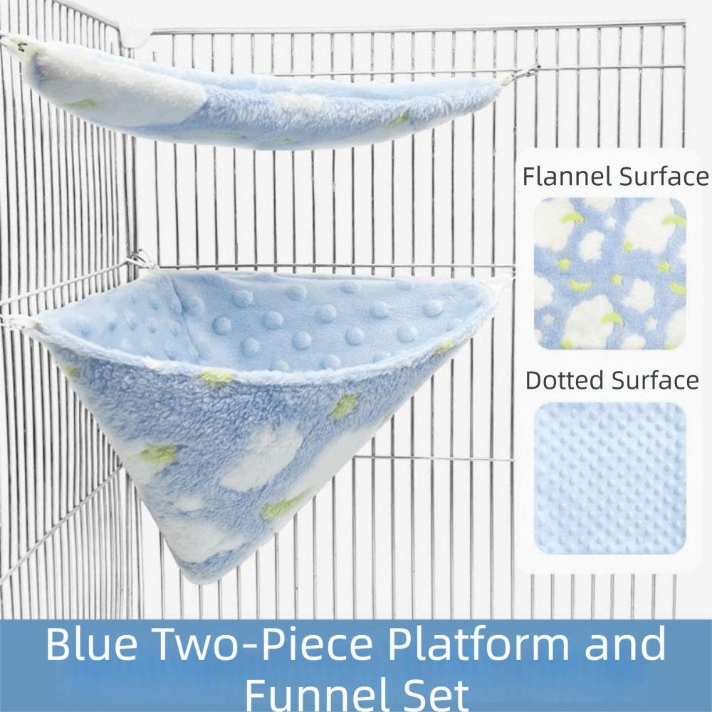 2Pcs/Set Comfort Sugar Glider Nest Breathable Squirrel Beds Fashion Pet Hammock Pet Cage