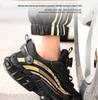 Lightweight Fly-Knit Safety Shoes with Rotating Button – Anti-Smash and Anti-Puncture Work Shoes for Construction