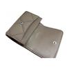 Tory Burch Quilted Logo Snap Closure Leather Card Holder Women accessories Gray 150057-082