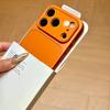 Роскошный Матовый Жесткий Акриловый Бронированный Чехол для iPhone 17 Air 16 15 14 13 Pro Max 17pro Однотонный Защитный Чехол-Бампер