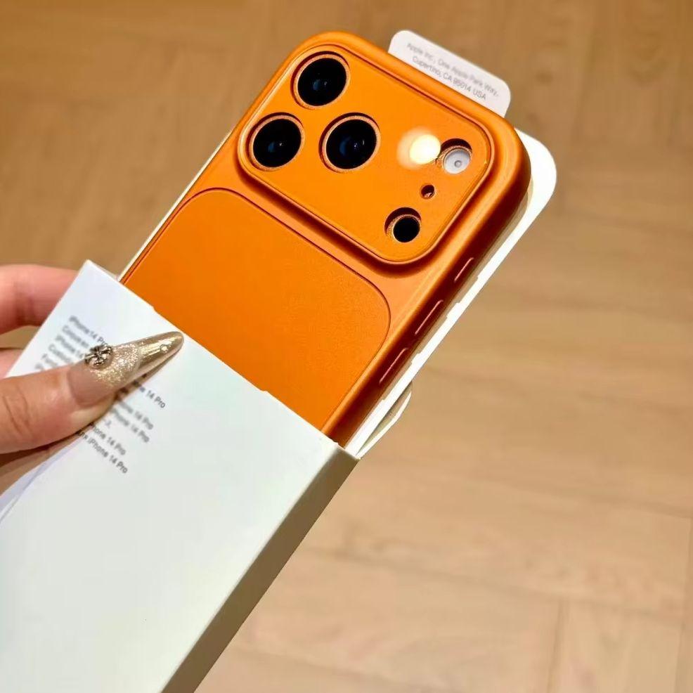 Роскошный Матовый Жесткий Акриловый Бронированный Чехол для iPhone 17 Air 16 15 14 13 Pro Max 17pro Однотонный Защитный Чехол-Бампер