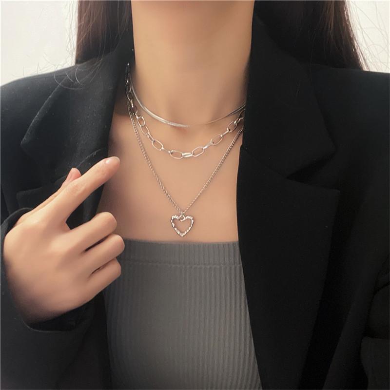 Элегантное ожерелье в виде сердца с крыльями ангела для женщин, модные золотые и серебряные украшения