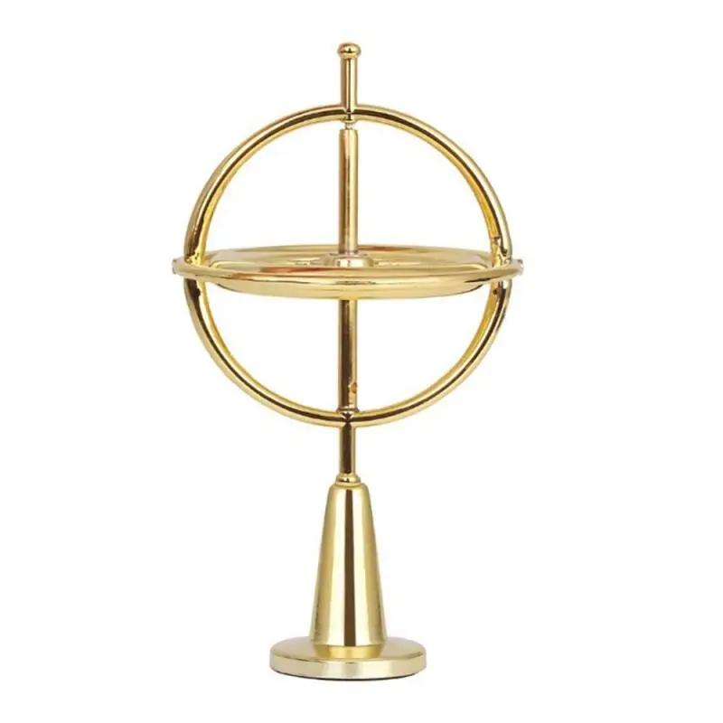 Metal Self-balancing Finger Gyroscope Toy Anti-gravity Colorful Metal Gyro Adults Kids Decompression Relief Spinning Toy Gift