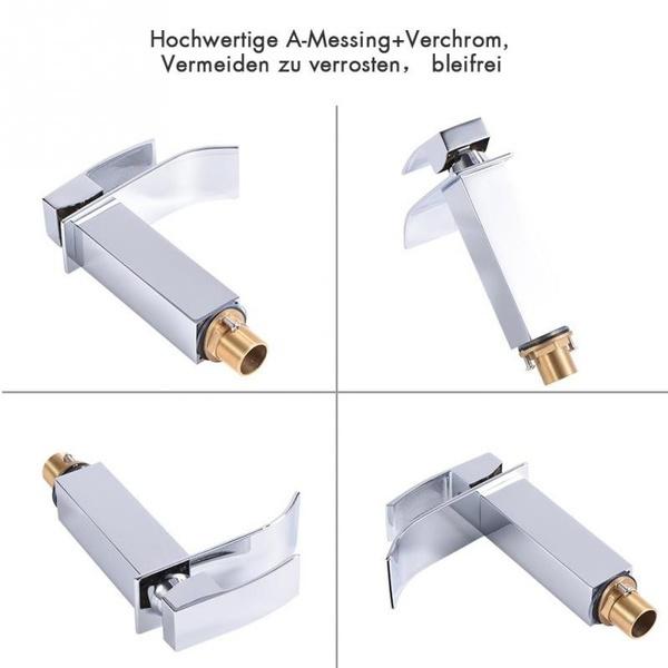 Смеситель для холодной воды, хромированный смеситель с одной ручкой, смеситель для воды, раковина для ванной комнаты