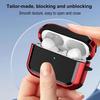 Чехол для наушников для AirPods Pro 3 Зарядный чехол Портативный Противоударный Защитный чехол для беспроводных наушников Полное покрытие Оболочка Скин с металлическим кольцом