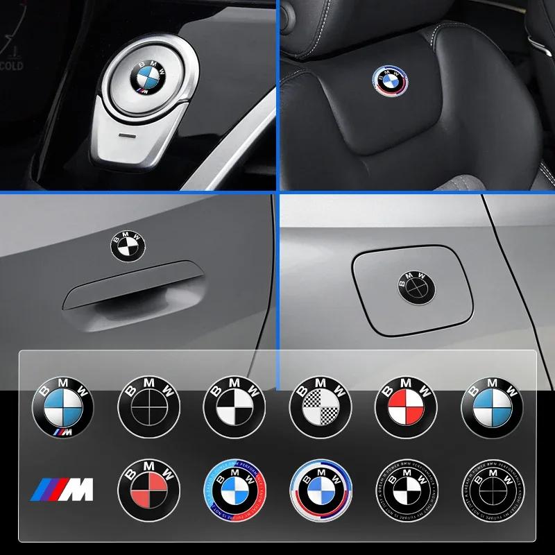 New For BMW M X3 X5 X6 Car Badge Interior Decals Sticker Emblem Accessories For BMW 50th Kith F30 F10 E90 E46 E60 E70 E39 E36 E