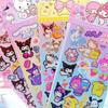 Набор лазерных блестящих наклеек Sanrio из нескольких серий, Наклейки для награждения детей, Материал для декора студенческого дневника, Подарочная упаковка