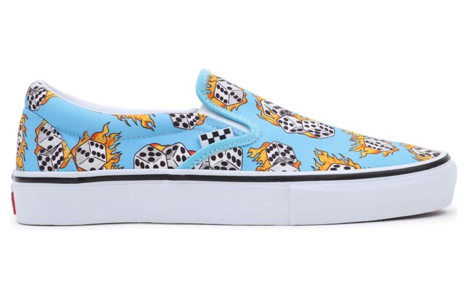 Слипоны для скейтбординга Vans 'Blue Flame Dice' VN0A5FCABM6