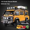 1/32 литой автомобиль для Land Rover Defender Van модель игрушечная машинка со звуком и светом