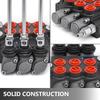 3 Spool hydraulic control valve,hydraulic valve unibody 3 spool valve ,Hydraulic Directional Control Valve 11gpm 40 L Double Acting Cylinder
