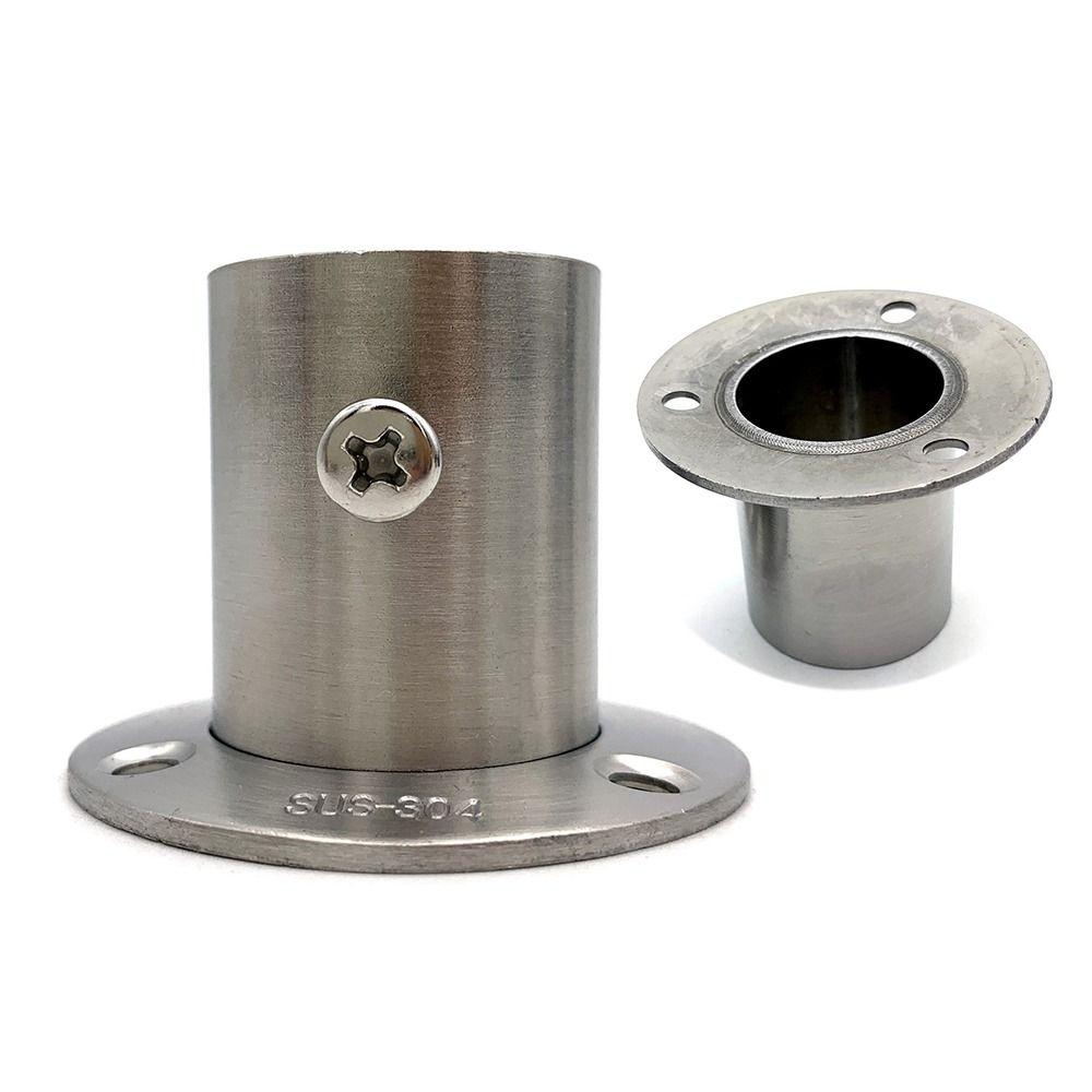 Стальные розетки для шкафной штанги Мебельная фурнитура Поддержка штанги для подвешивания Держатель штанги Кронштейн для трубы Фланец для шкафа