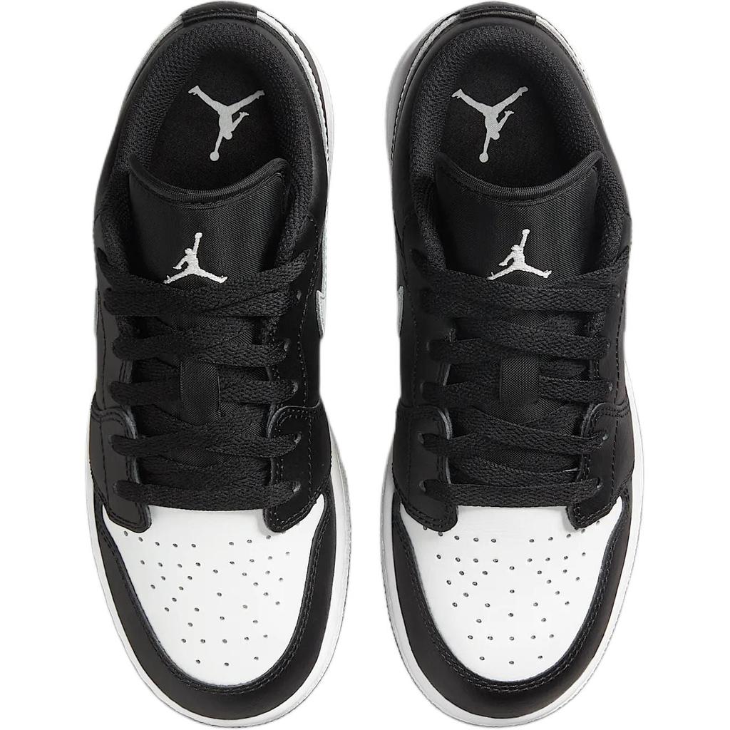 Jordan Air Jordan 1 Синтетическая кожа Низкие кеды для скейтбординга Черный/Саммит Уайт Унисекс 553560-043