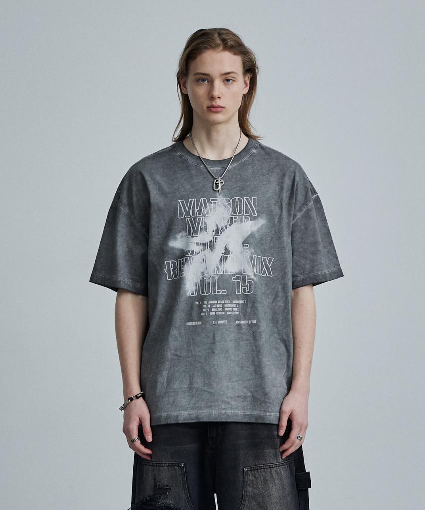 MAISON MINED Звезда Падающая Стирка Половина Т Угольный