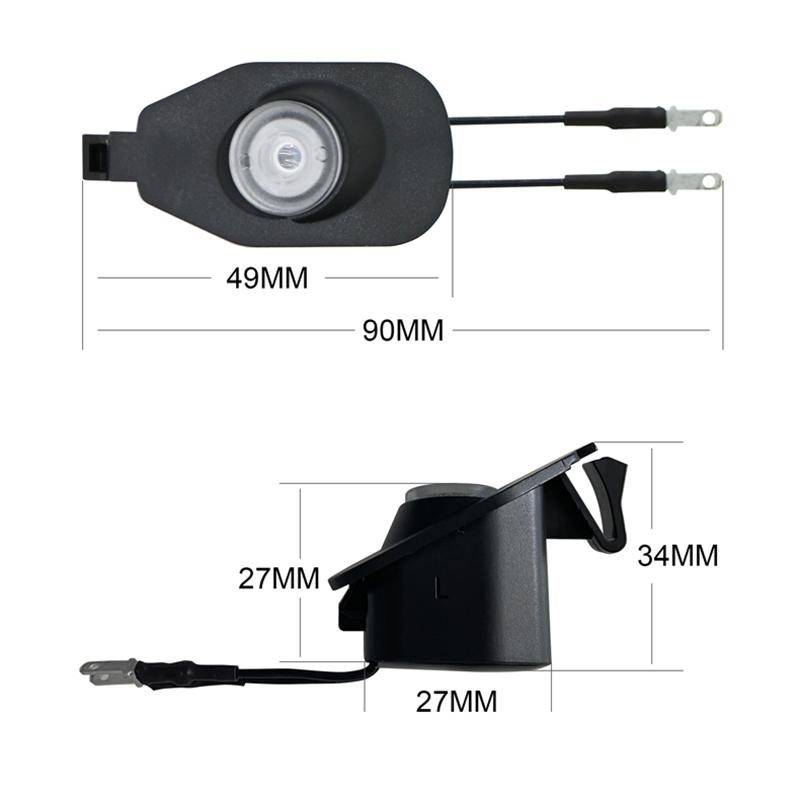 For 15-23 Ford Mustang HD Led Rear View Mirror Welcome Light Mustang Door Projection Light Atmosphere Light Modification CVX1