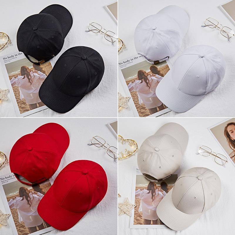 Hat Men's Trendy Cap Men's Autumn and Winter Black Trendy Brand Women's Visor Versatile Winter Baseball Cap