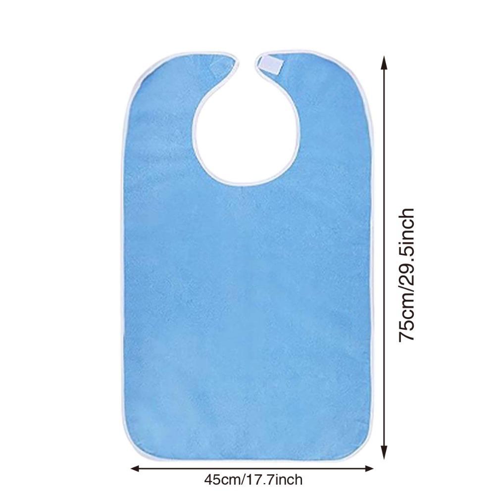 Lightweight Dining Clothing Protectors Soft Daily Care Apron Polyester Dining Cloth Elderly