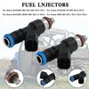 2PCS Fuel Injectors For Polaris Ranger XP 800 1204318 0280158197 GX1111IJ117XG 1204319