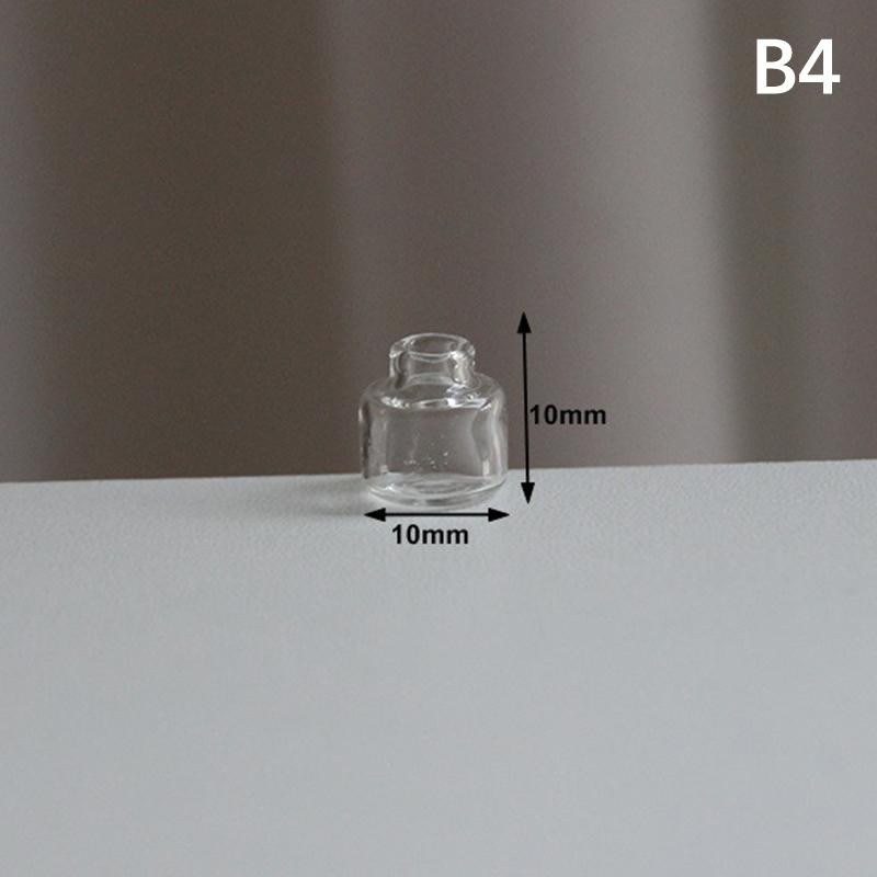 1Pc Doll House Mini Decoration Cute Glass Bottle European Vintage Pot