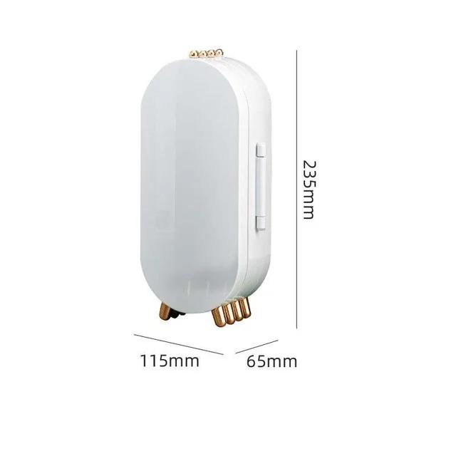 Большой ящик для хранения ювелирных изделий с 240 отверстиями, подставка для сережек, браслет, органайзер для ожерелья, складная портативная пластиковая коробка, 4 двери