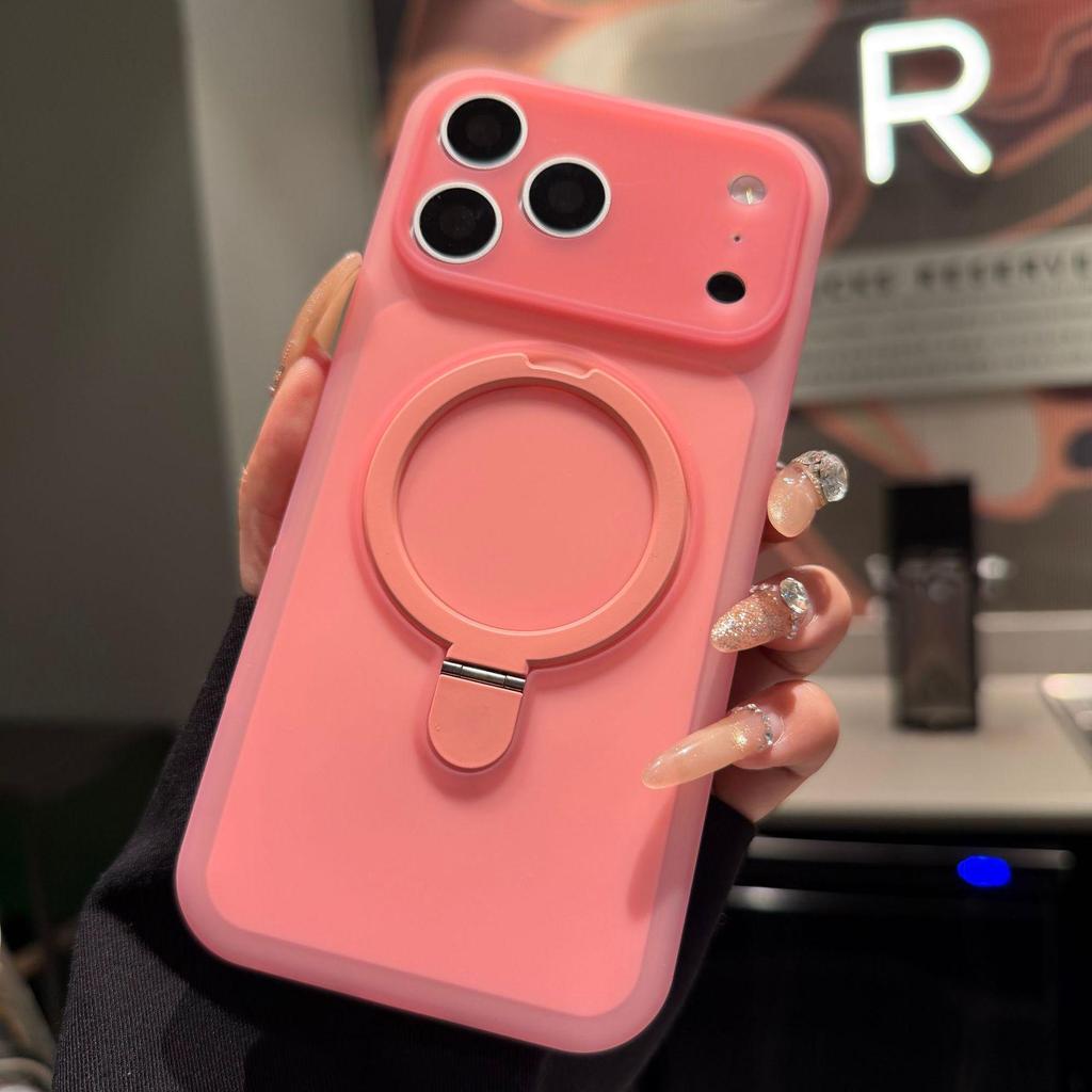Ice Cream Liquid Silicone Magnetic Phone Case for iPhone 17 Pro Max, Drop-Proof, Compatible with Apple 15/16.