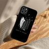 Чехол для телефона Anime attack on Titan, силиконовый чехол из ПК+ТПУ для iPhone 11 12 13 Pro Max 8 7 6 Plus X SE XR, твердые чехлы