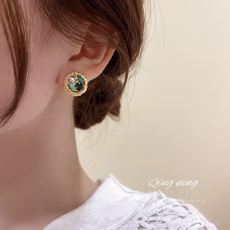Серебряная игла Южная Корея Дондэмун новые серьги-гвоздики из искусственного хрусталя универсальный дизайн серьги для интернет-знаменитости