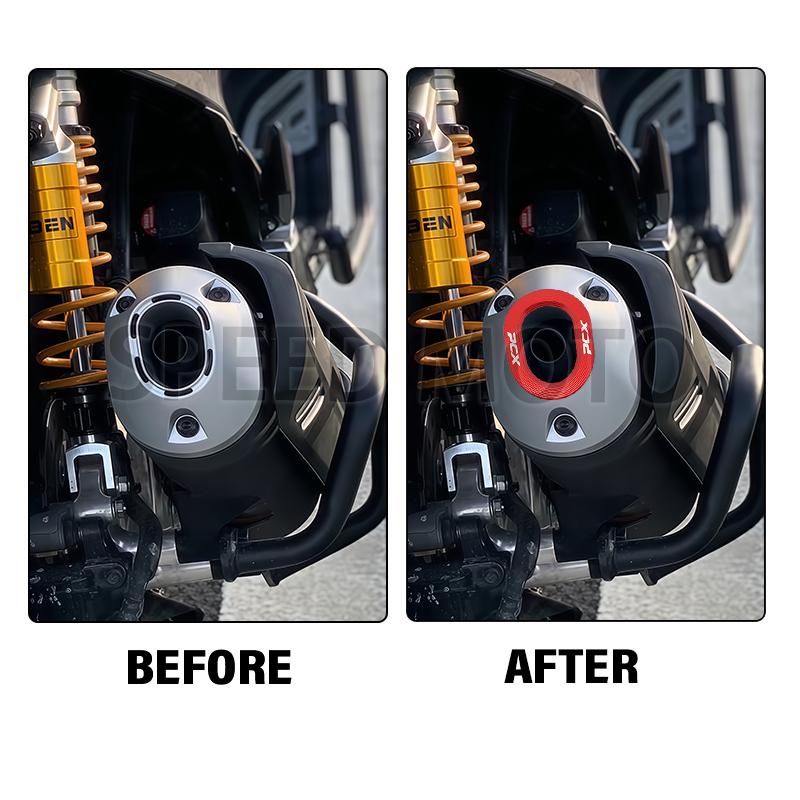PCX Motorcycle Accessories Exhaust Pipe Protection Guard Cover Port Protective For Honda PCX160 pcx160 2021 2022 2023 2024 2025