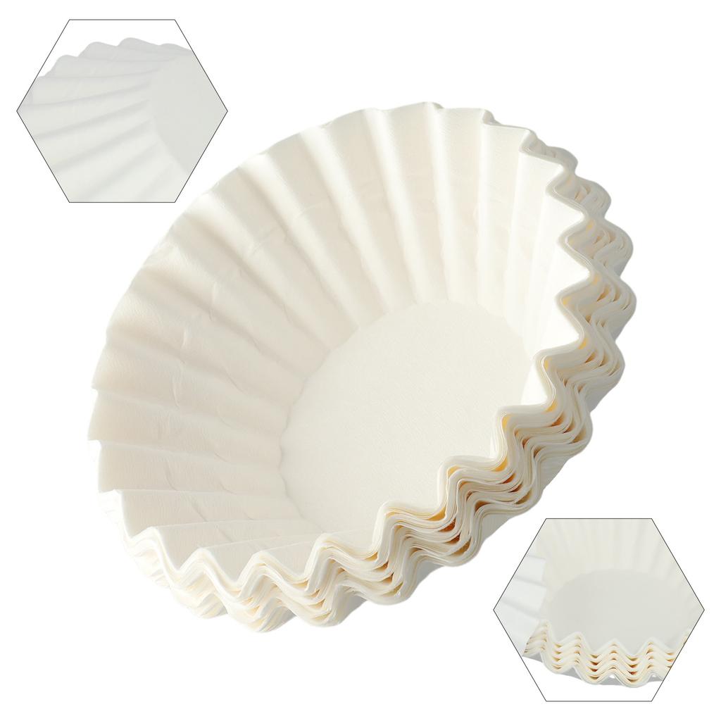 Высококачественная пищевая фильтровальная бумага Кофейные бумажные фильтры 2.0 Большой кофейный фильтр Кофемашина Одноразовые бумажные фильтры Белый