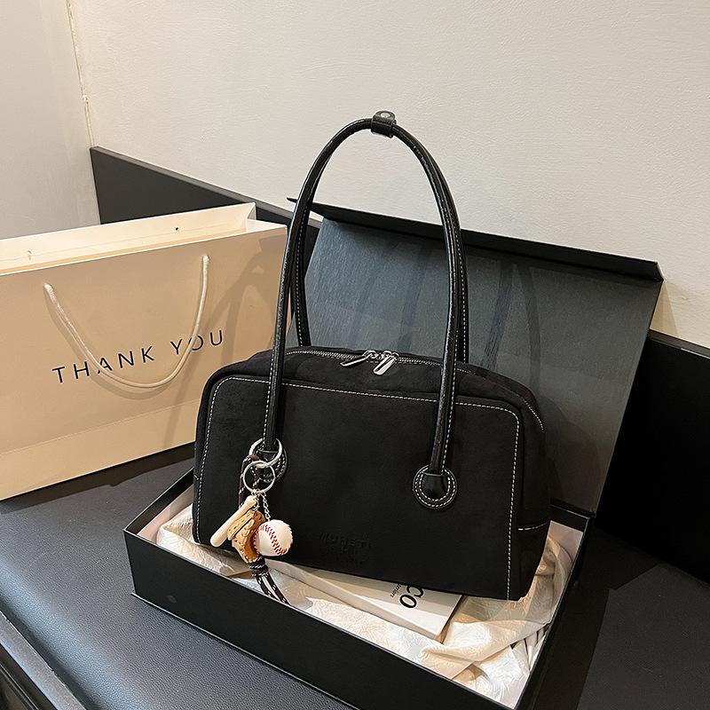 Популярная в этом году женская сумка большой вместимости 2025 новая осенне-зимняя ретро матовая сумка через плечо сумка-подушка для поездок