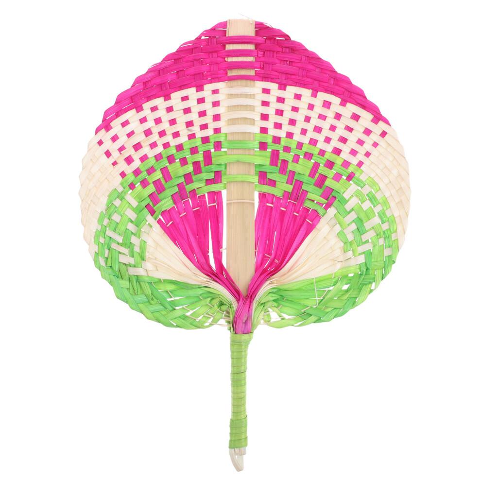 Traditional Chinese Handwoven Bamboo Fan For Summer Travel Outdoor Use