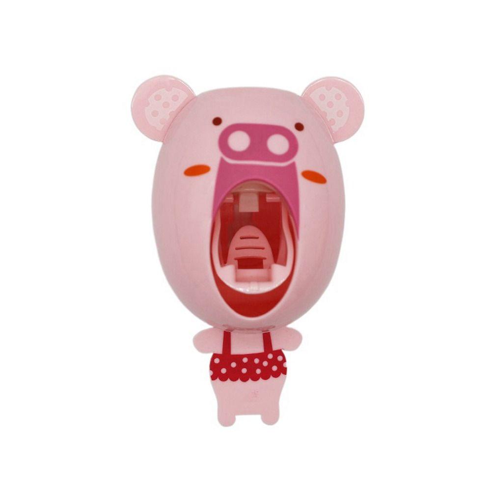 Модный забавный держатель зубной пасты в виде панды, пластиковый дозатор зубной пасты для ванной комнаты, мультяшный тигр, подставка для зубных щеток, детский подарок