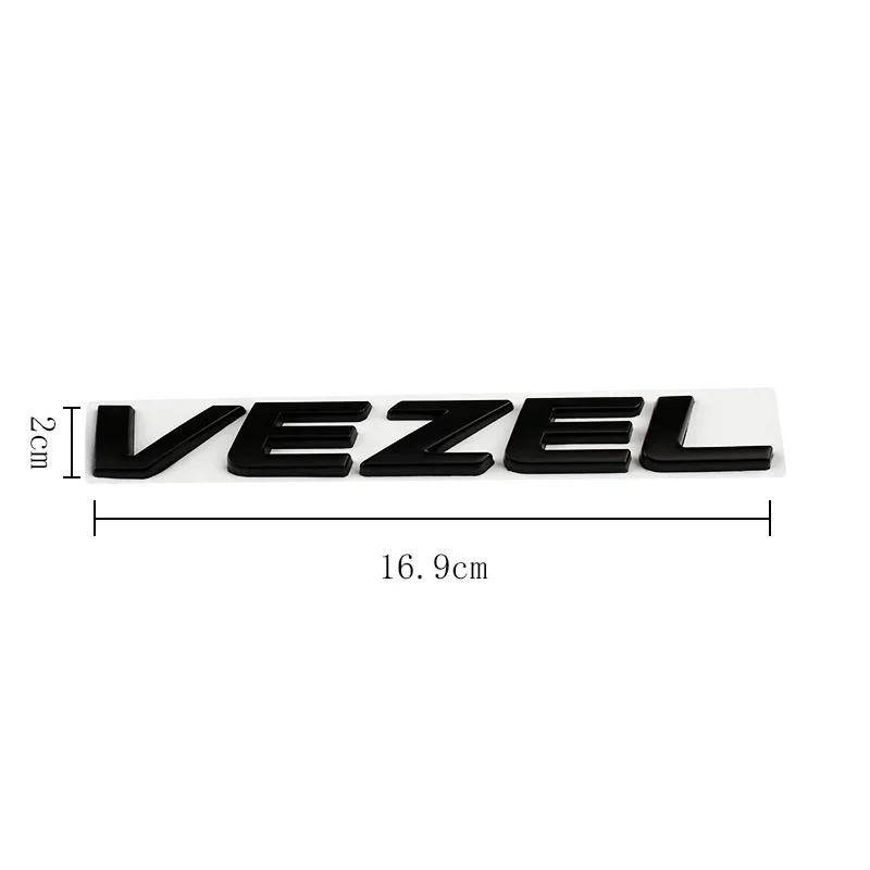 MPC4 Metal 3D Car Sticker Body Side Badge Styling for Honda Vezel Logo 2023 2019 2021 2020 Auto Rear Trunk Emblem Decals Accessories