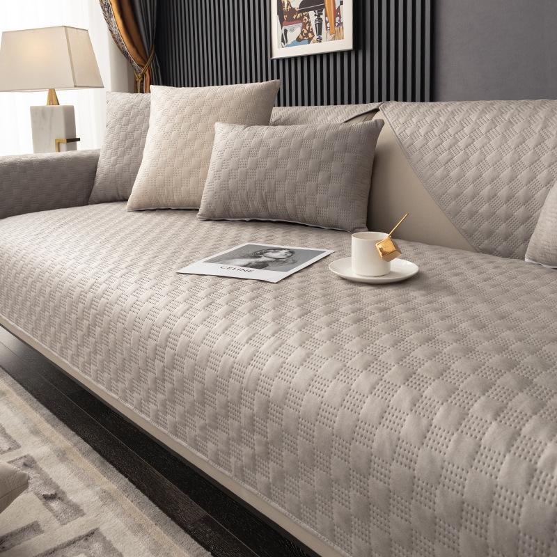 Новая Технология Тканевая Подушка для Дивана Универсальная для Всех Сезонов, Современный Высококлассный Легкий Роскошный Водонепроницаемый и Нескользящий Чехол для Дивана, Простой Чехол