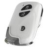 Universal Smart Key Cover Case for Lexus Early LS IS CT GS RX 3 Button Keychain [H&B] (White)