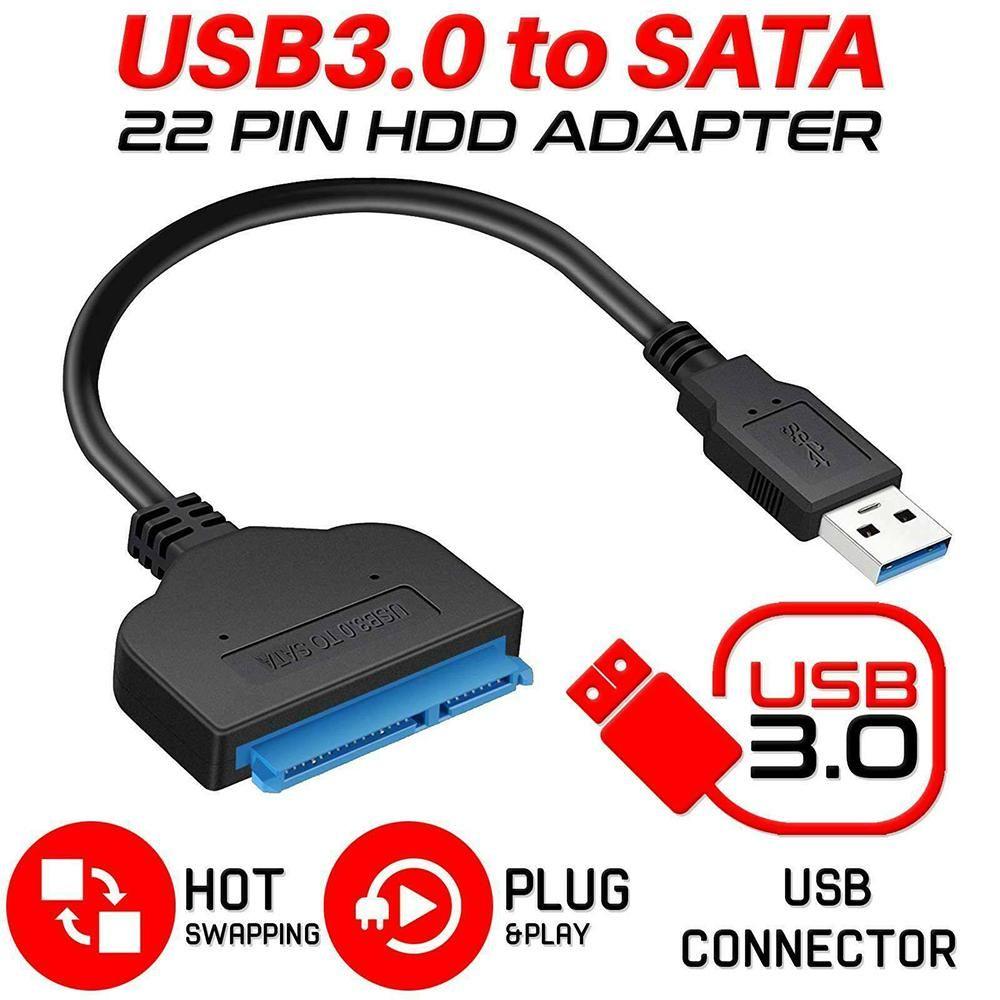 Professional Hard Drive 22 Pin Sata III Adapter Cable USB 3.0 To SATA Converter