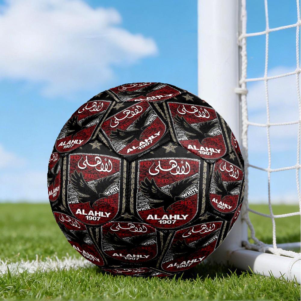 Футбольные мячи Ahly, размер 5, с принтом, высокое качество, противоскользящие, защитные, уникальный подарок, на дни рождения, Рождество