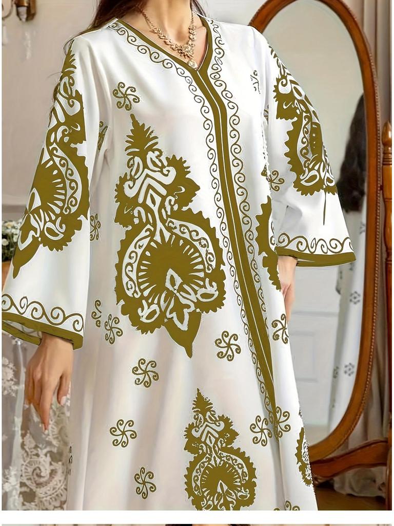 Женское длинное платье-халат для путешествий по Ближнему Востоку и Индонезии