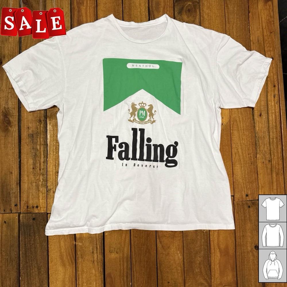 Новая сигарета Falling In Reverse Menthol Подарок для фанатов Унисекс S5XL Футболка TH682 Унисекс Футболка