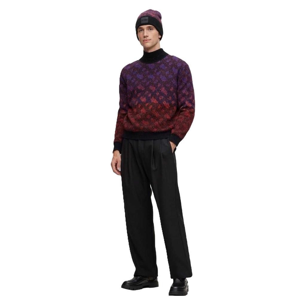 Boss Mens Geometric Regular Jumper