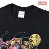 EVERSOUL Marvel Short Sleeve T-Shirt, Iron Man, Avengers, Hulk, Captain America, American Comic Book Merchandise, Gift, Men's, Black, Size M [Parallel