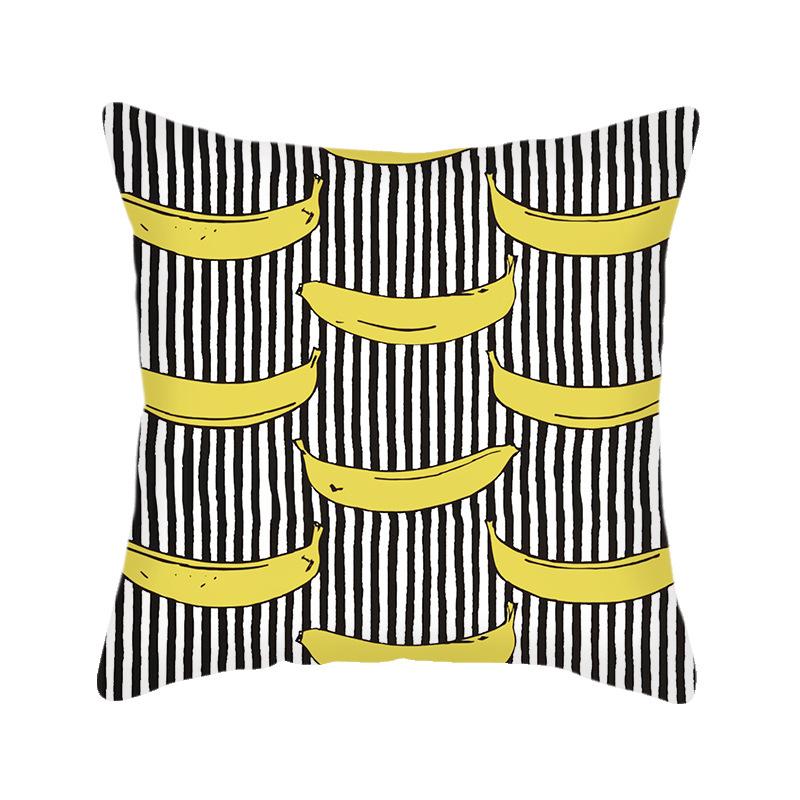 Nordic Cushion Pillow Geometric Linen Pillow Cover Yellow European Nordic Ins Style Cushion Cover