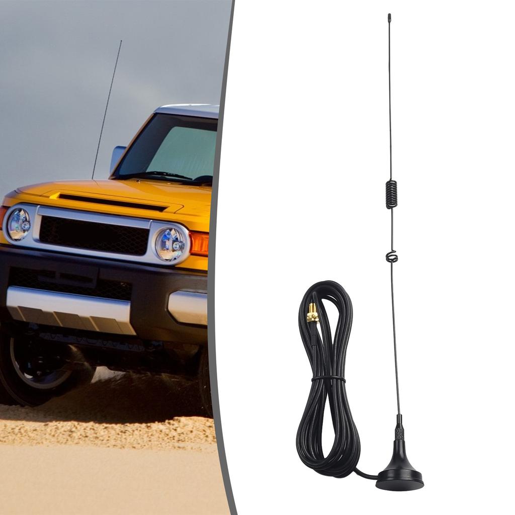 Durable 9Dbi Correct Connector Direct Installation Dual Band SMA-Female VHF/UHF 144/433MHZ Antenna Car Magnetic